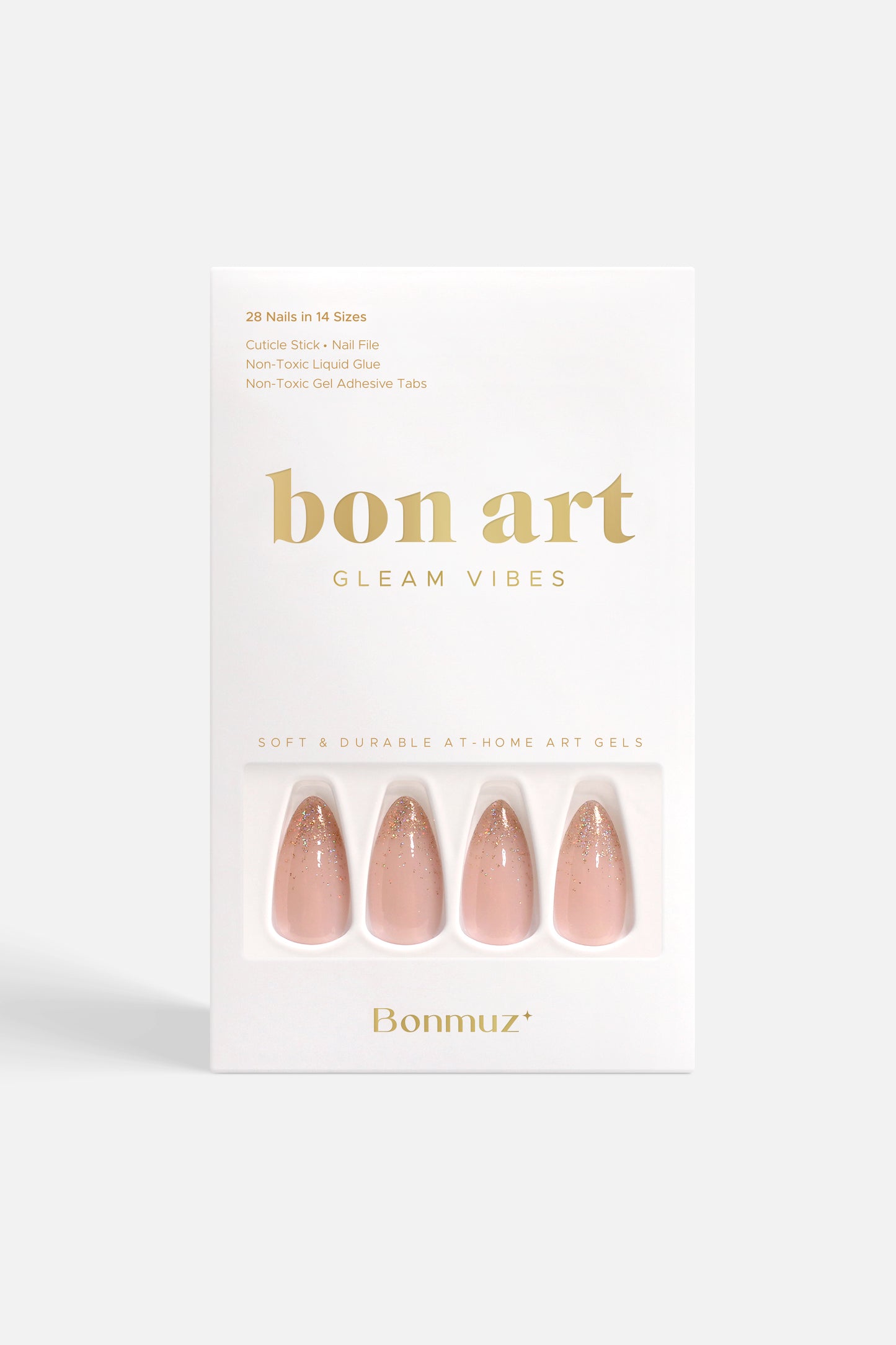 Golden Prosperity | Soft & Durable Press-On Nails - Bonmuz