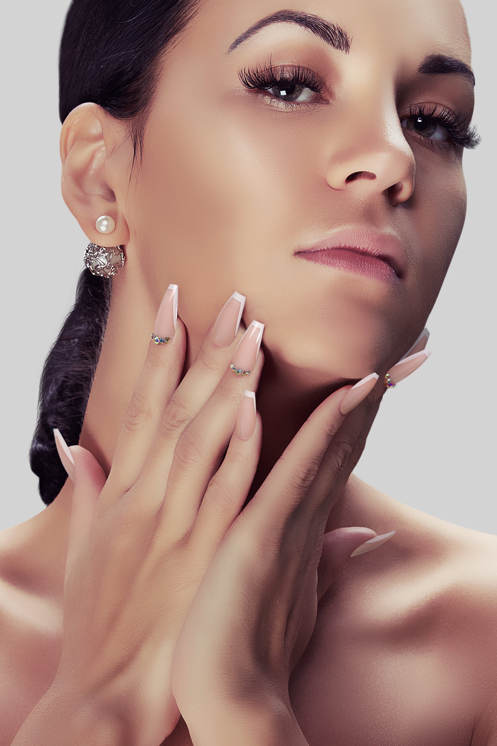 Beige Twinkle | Soft & Durable Press-On Nails - Bonmuz