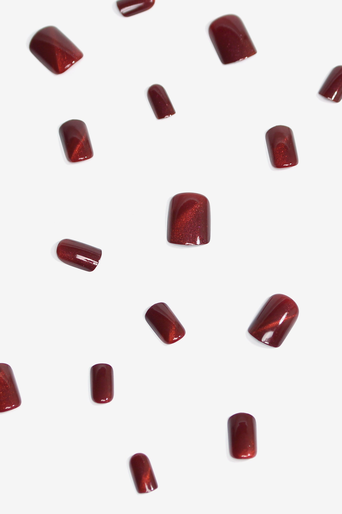 Starlite Red | Soft & Durable Press-On Nails - Bonmuz