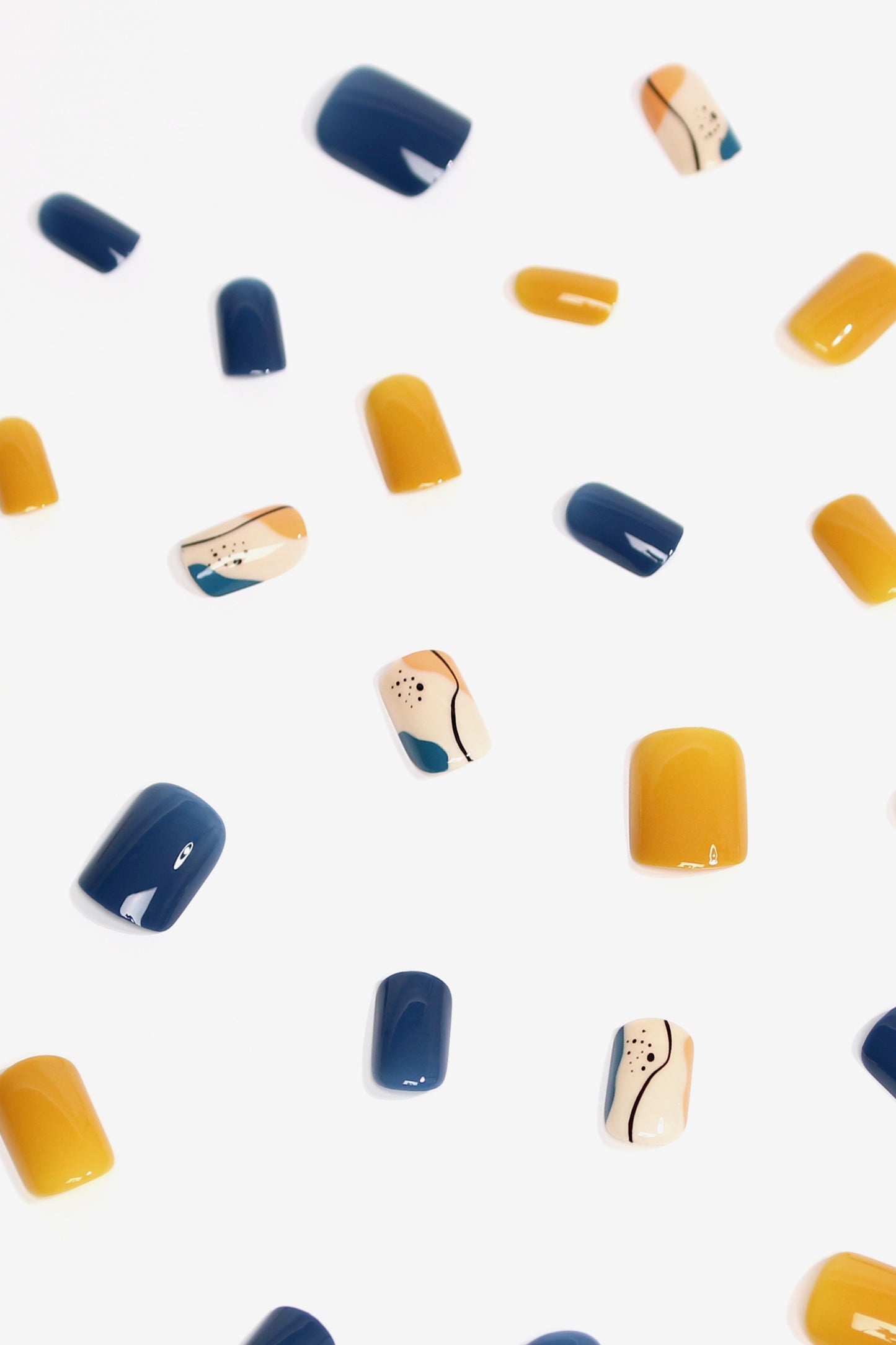 Tangerine Garden | Soft & Durable Press-On Nails - Bonmuz