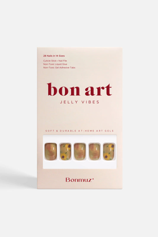Sunflower Watercolor | Soft & Durable Press-On Nails - Bonmuz