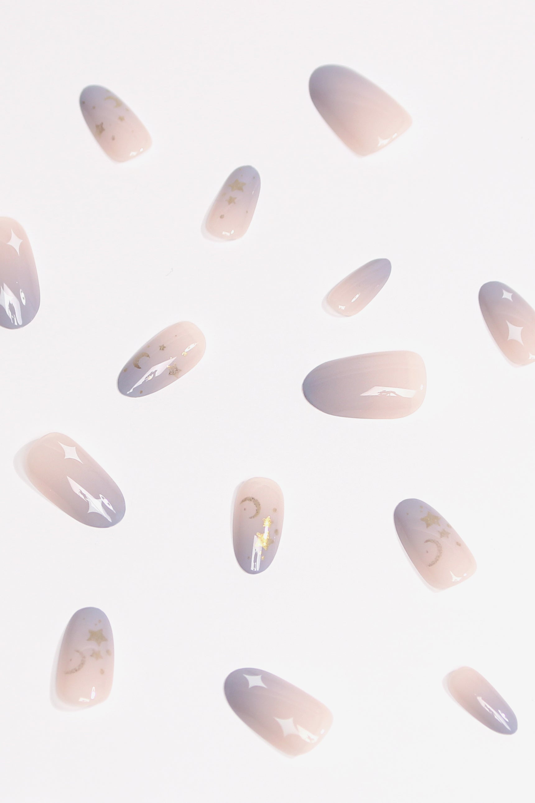 Sky At Dawn | Soft & Durable Press-On Nails - Bonmuz