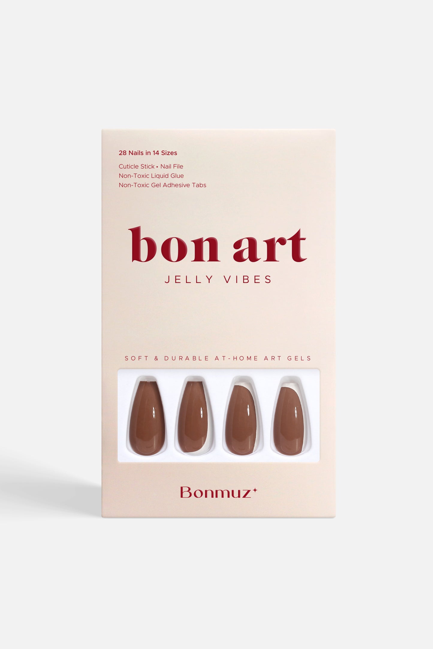 Toffee Nut | Soft & Durable Press-On Nails - Bonmuz