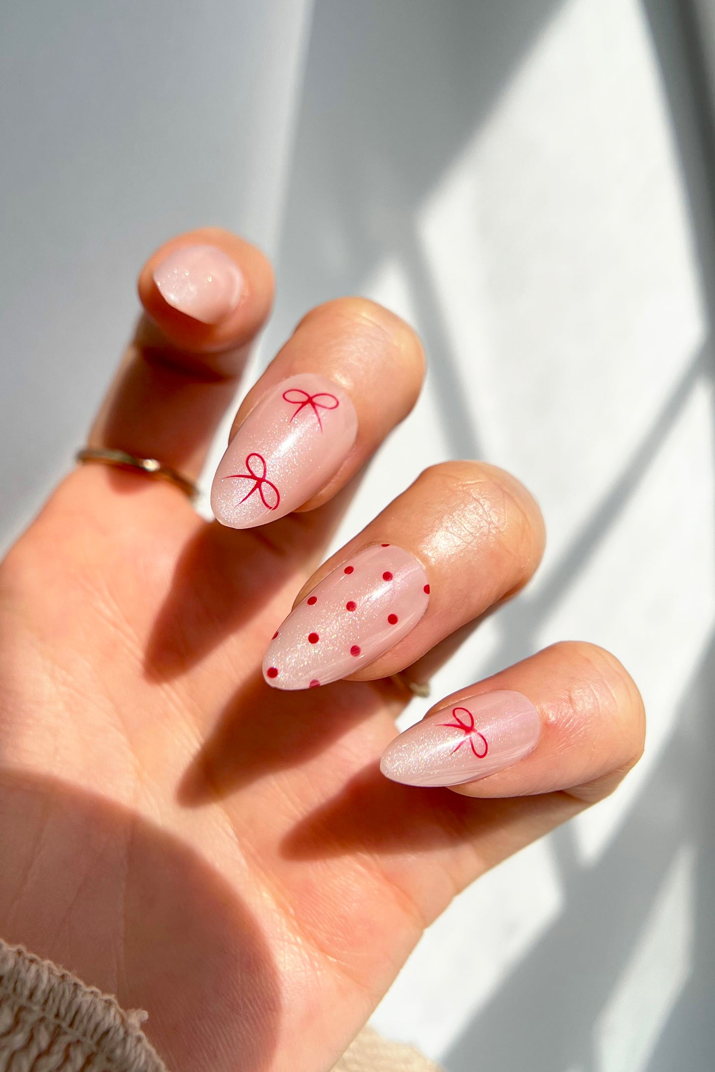 Berry Bows | Soft & Durable Press-On Nails