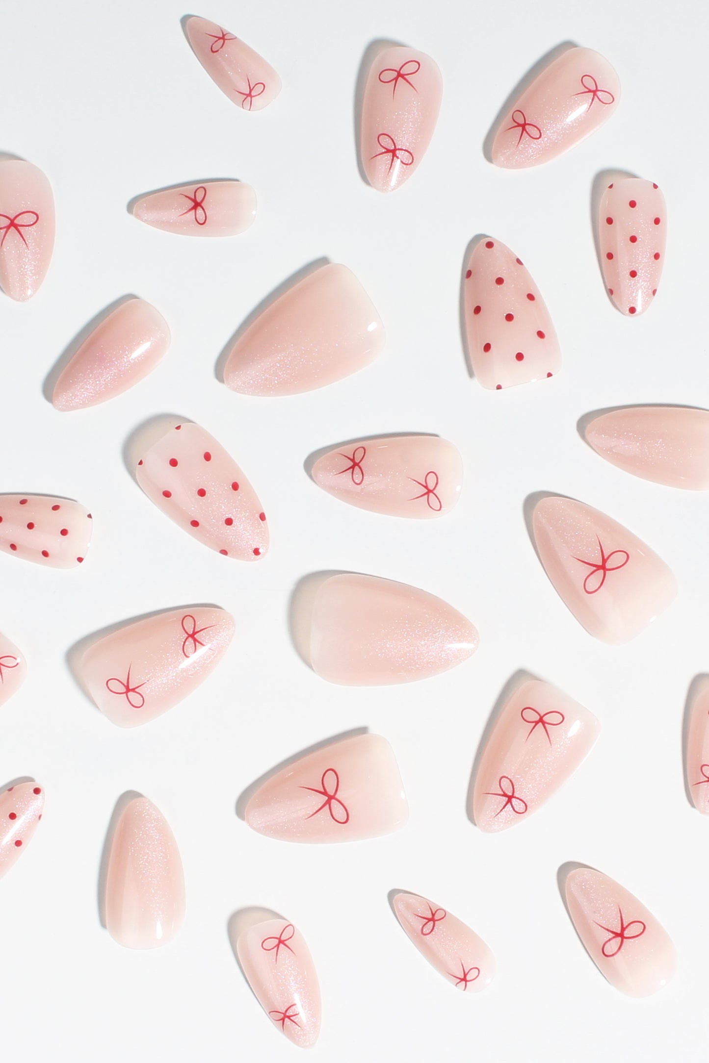 Berry Bows | Soft & Durable Press-On Nails