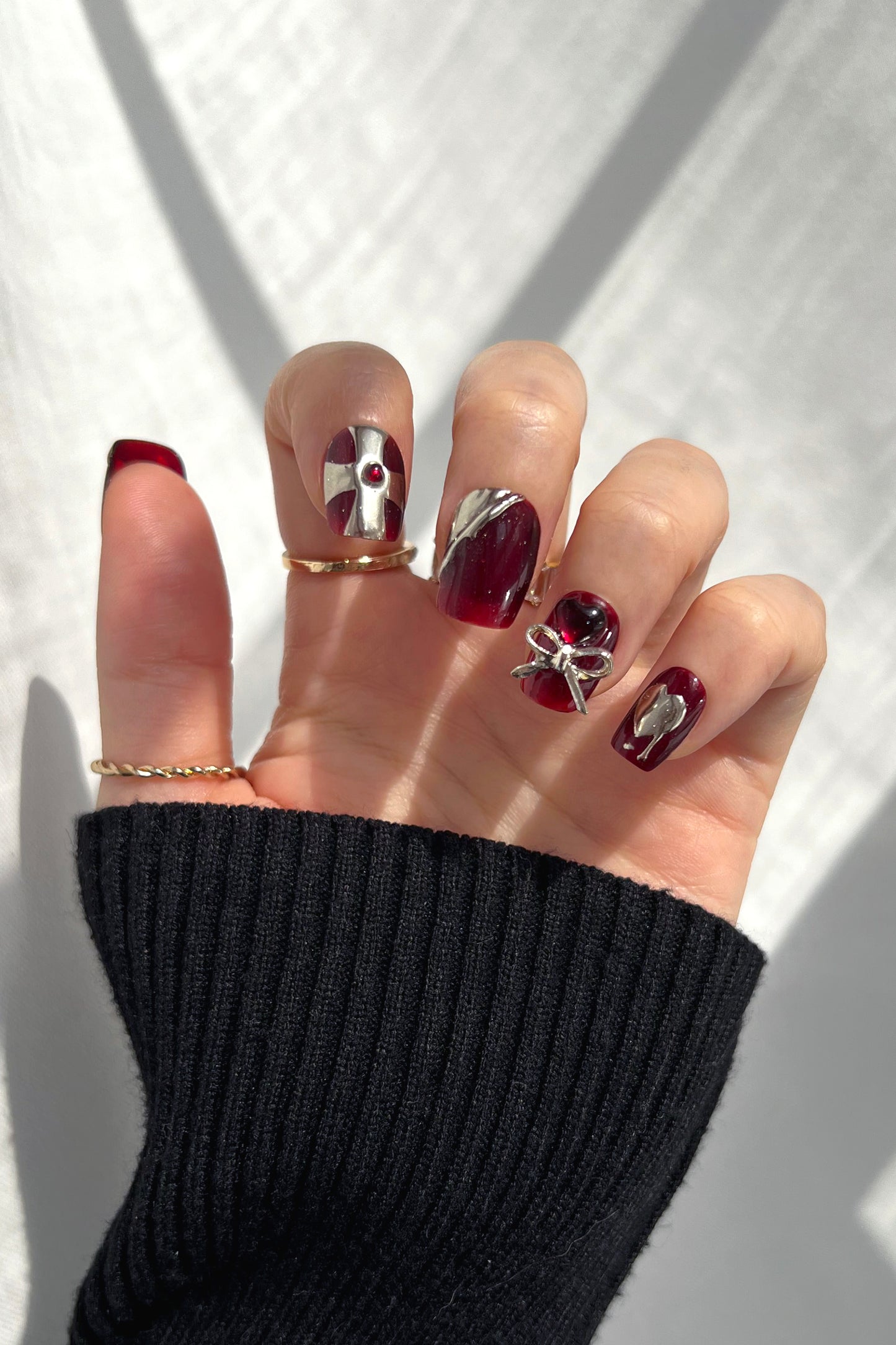 Maroon Castle | Pro Handmade Gel Nails