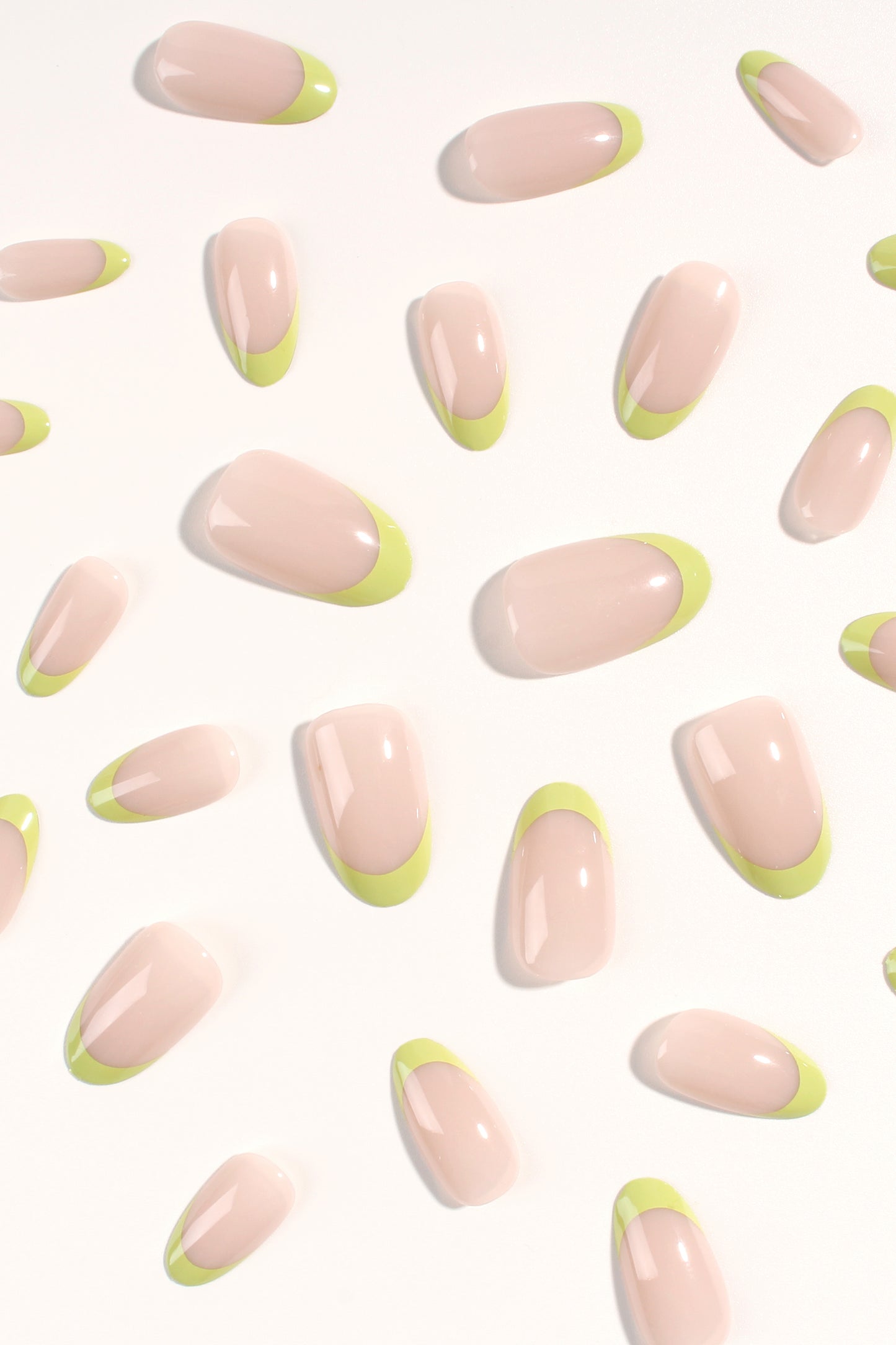 Lime French | Soft & Durable Press-On Nails