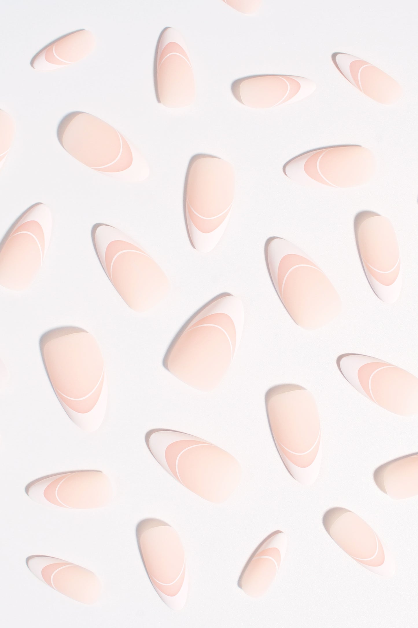 Pure Crescent | Soft & Durable Press-On Nails